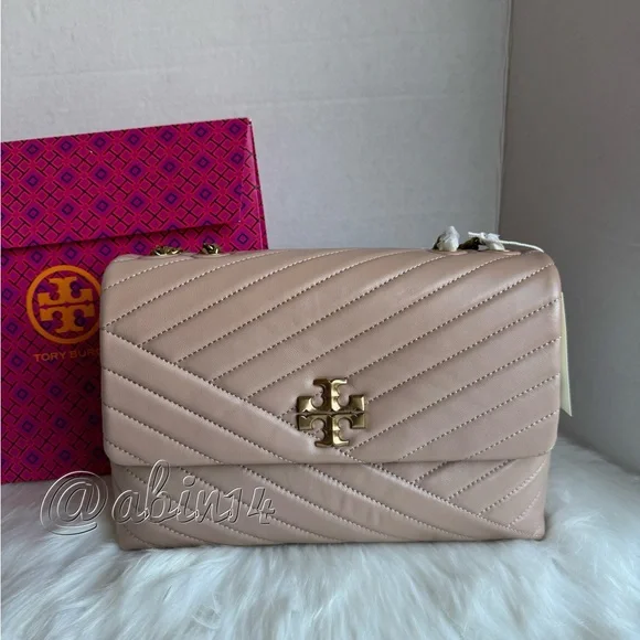 NWT Tory Burch Kira Leather Convertible Shoulder Crossbody Bag ( Larger Size)